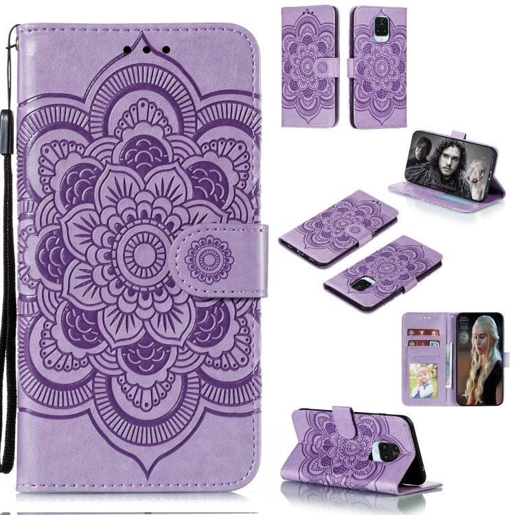 Mandala Embossing Pattern Horizontal Flip PU Leather Case with Holder & Card Slots & Walle & Lanyard, For Xiaomi Redmi K30 Pro, For Xiaomi Redmi Note 9 Pro, For Xiaomi Redmi Note 9 Pro Max