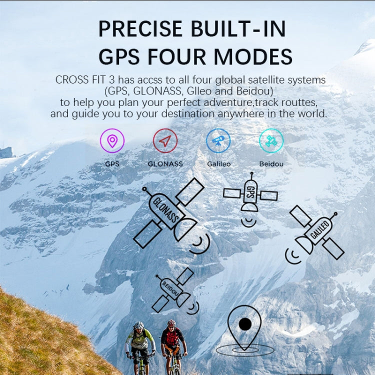 NORTH EDGE CROSS FIT3 Fashion Bluetooth Sports Smart Watch Supports Multiple Sports Modes, Sleep Monitoring, Heart Rate Monitoring