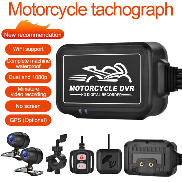 SE3 Dual AHD 1080P Waterproof HD Motorcycle DVR, Support TF Card / Cycling Video / Parking Monitoring, SE3