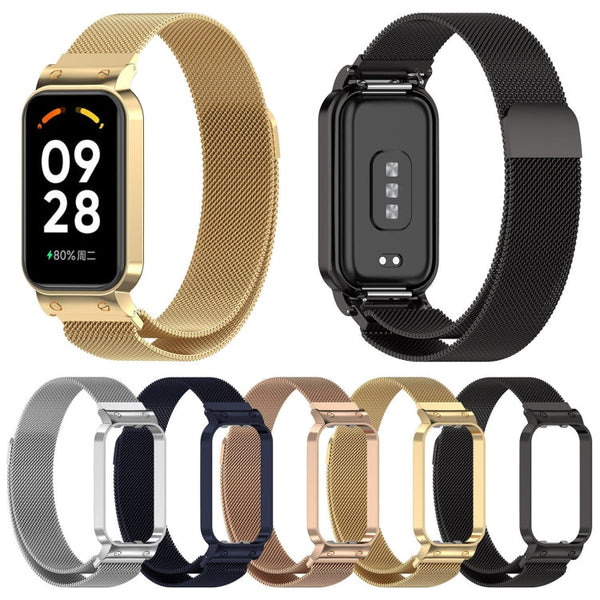 2 in 1 Milan Metal Watch Band, For Redmi Band 2