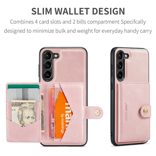 JEEHOOD Retro Magnetic Detachable Protective Phone Case with Wallet & Card Slot, For Samsung Galaxy A54 5G / A54 4G