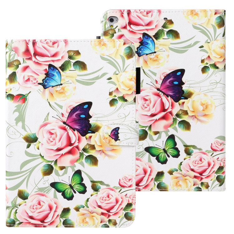 Cross Texture Painted Horizontal  Leather Case with Sleep / Wake-up Function & Card Slot & Holder & Wallet