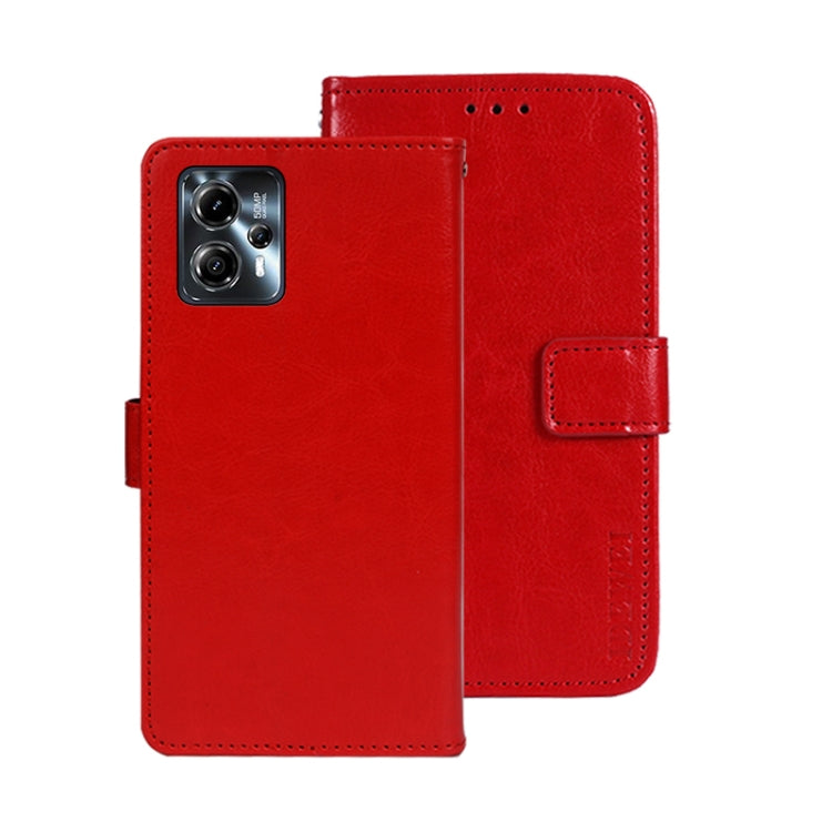 idewei Crazy Horse Texture Leather Phone Case with Holder