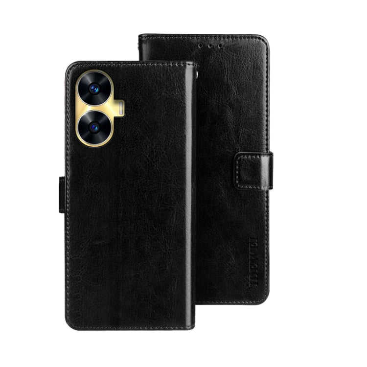 idewei Crazy Horse Texture Leather Phone Case with Holder