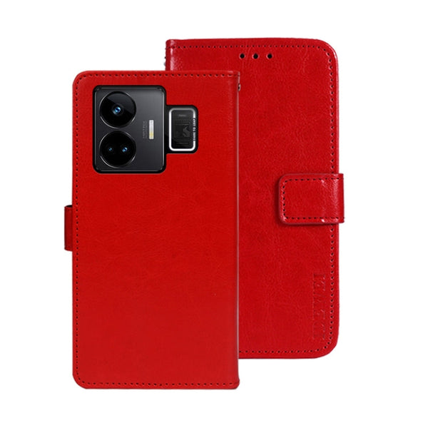 idewei Crazy Horse Texture Leather Phone Case with Holder