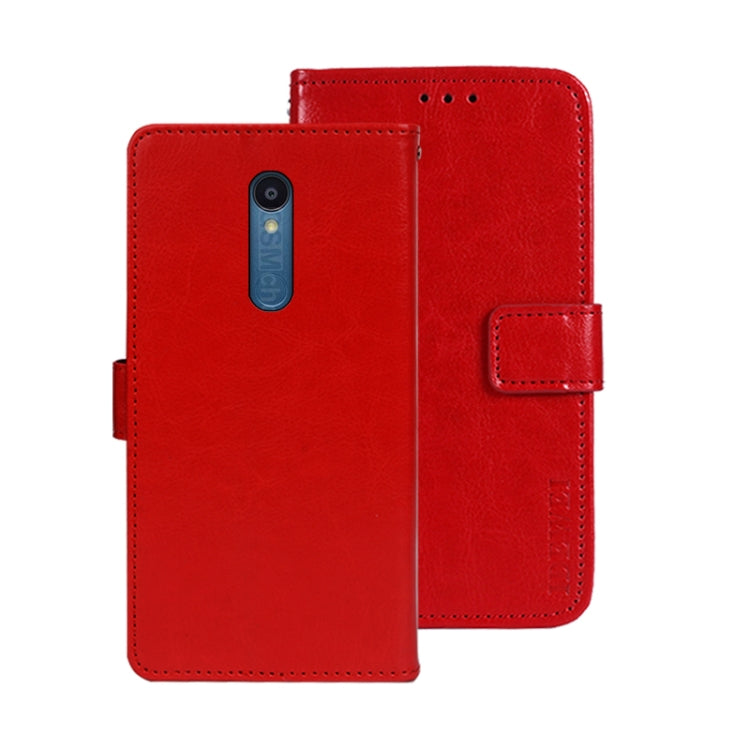 idewei Crazy Horse Texture Leather Phone Case with Holder