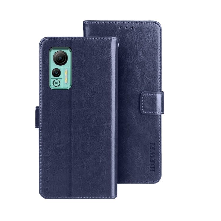 idewei Crazy Horse Texture Leather Phone Case with Holder