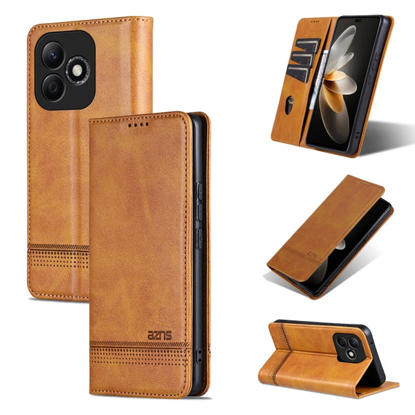 AZNS Magnetic Calf Texture Flip Leather Phone Case