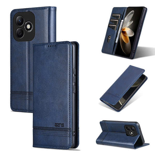 AZNS Magnetic Calf Texture Flip Leather Phone Case