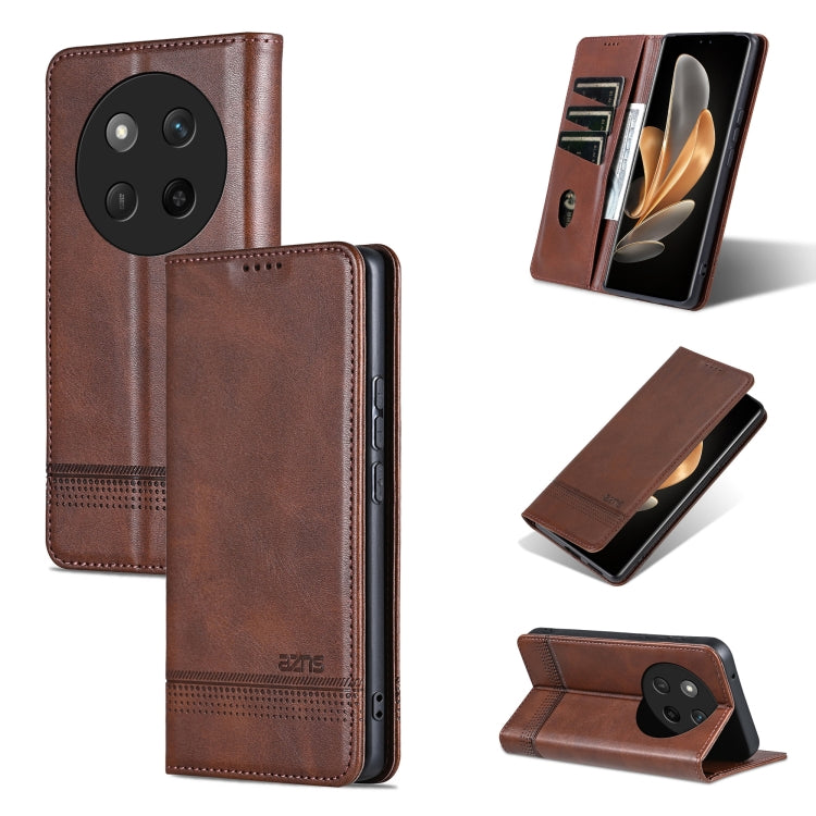 AZNS Magnetic Calf Texture Flip Leather Phone Case