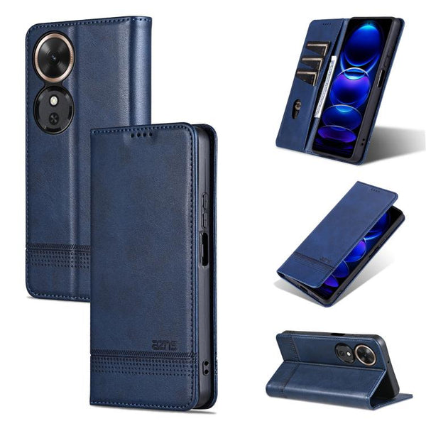 AZNS Magnetic Calf Texture Flip Leather Phone Case
