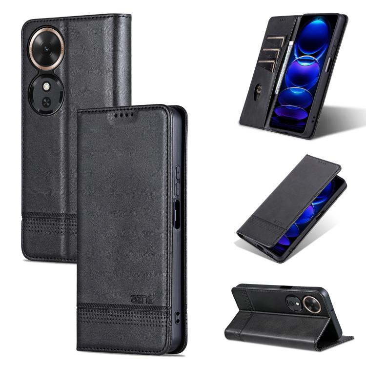 AZNS Magnetic Calf Texture Flip Leather Phone Case