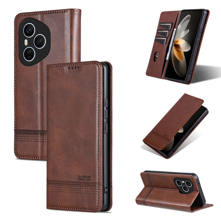 AZNS Magnetic Calf Texture Flip Leather Phone Case