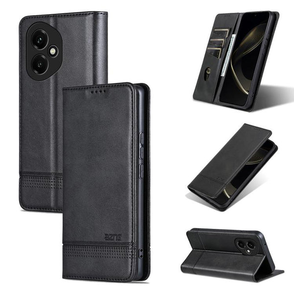 AZNS Magnetic Calf Texture Flip Leather Phone Case