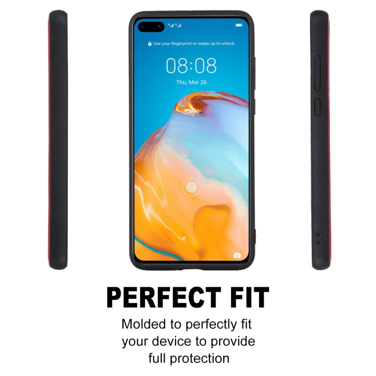 SULADA Shockproof TPU + Handmade Leather Protective Case, For Huawei P40, For Huawei P40 Pro