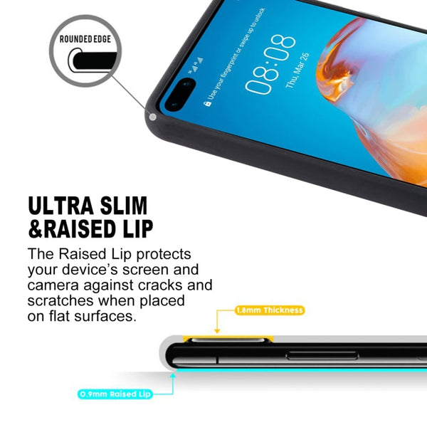 SULADA Shockproof TPU + Handmade Leather Protective Case, For Huawei P40, For Huawei P40 Pro