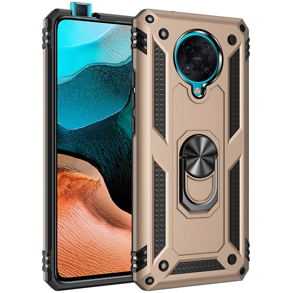 Shockproof TPU + PC Protective Case with 360 Degree Rotating Holder, For Xiaomi Redmi K30 Pro