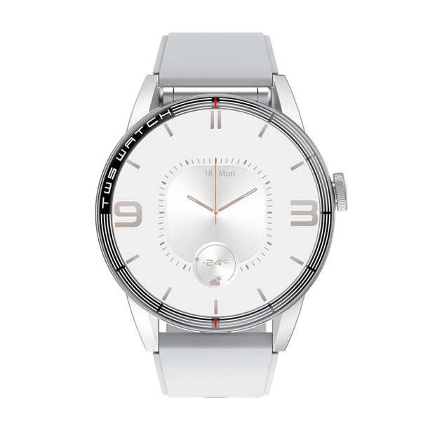 R6 1.32 inch Round Screen 2 in 1 Bluetooth Earphone Smart Watch, Support Bluetooth Call / Health Monitoring