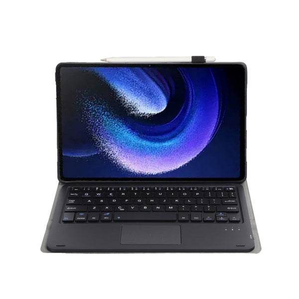 A0N7-A Lambskin Texture Ultra-thin Bluetooth Keyboard Leather Case with Touchpad