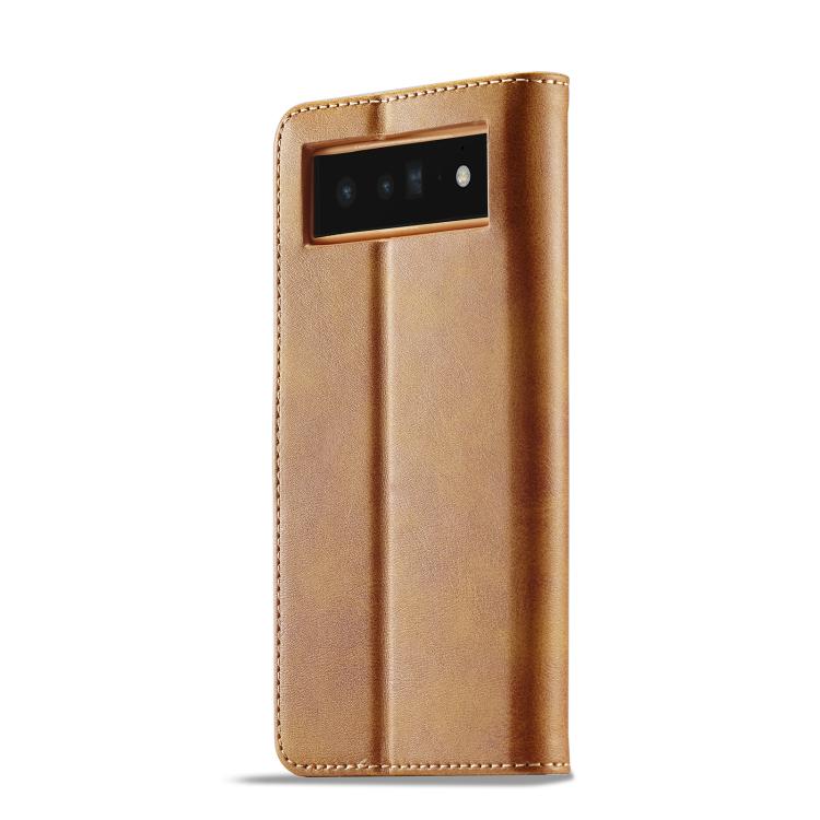 LC.IMEEKE Calf Texture Flip Leather Phone Case, For Google Pixel 6a