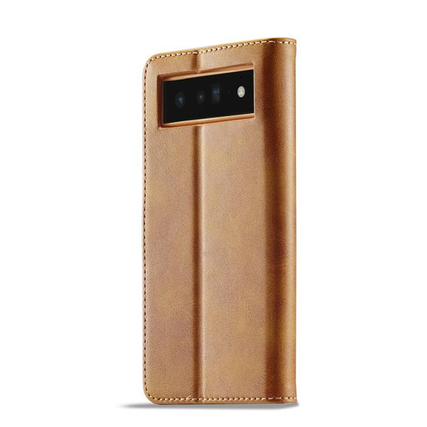 LC.IMEEKE Calf Texture Flip Leather Phone Case, For Google Pixel 6a