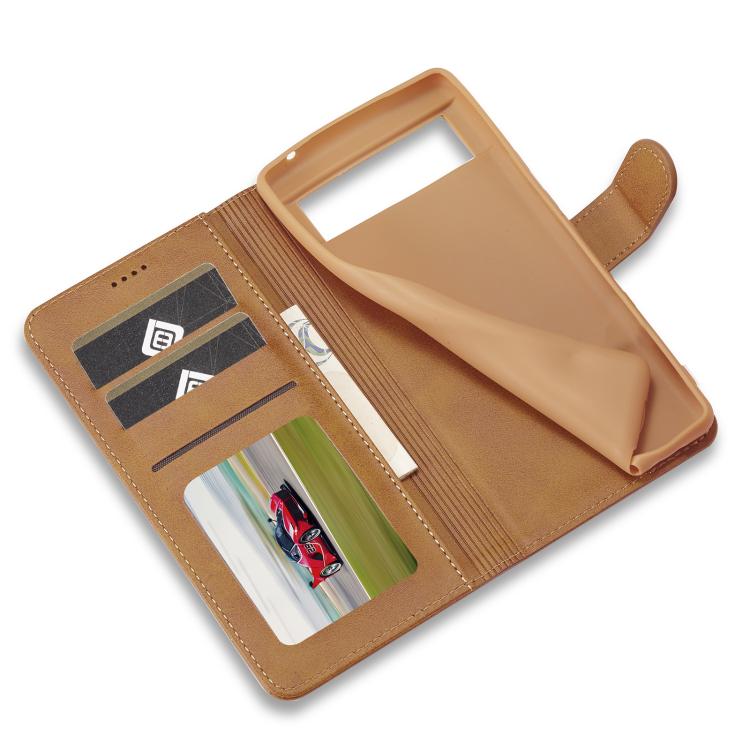 LC.IMEEKE Calf Texture Flip Leather Phone Case, For Google Pixel 6a