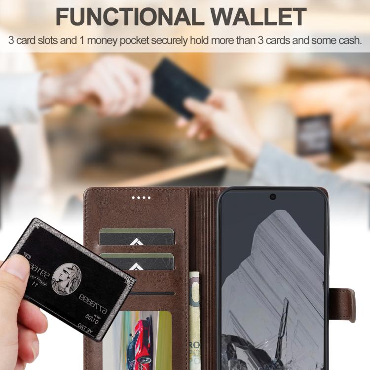 LC.IMEEKE Calf Texture Flip Leather Phone Case, For Google Pixel 10 Pro XL, For Google Pixel 10 / 10 Pro, For Google Pixel 9a, For Google Pixel 9 Pro XL