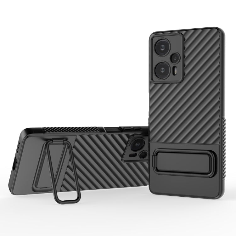 Wavy Texture TPU Phone Case with Lens Film, For Xiaomi Redmi Note 11, For Xiaomi Poco F5, For Xiaomi Redmi Note 12 Turbo, For Xiaomi Redmi Note 11S