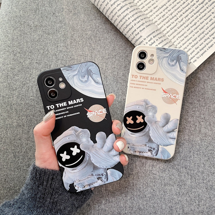 Martian Astronaut Pattern Shockproof Phone Case, For iPhone 14 Pro Max, For iPhone 14 Pro, For iPhone 14 Plus, For iPhone 14, For iPhone 13 Pro Max, For iPhone 13 Pro, For iPhone 13, For iPhone 12 Pro Max, For iPhone 12 Pro, For iPhone 12              ...