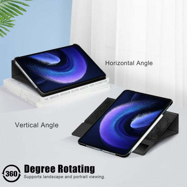 360 Rotation Stand Smart Leather Tablet Case, For Xiaomi Pad 6 / 6 Pro