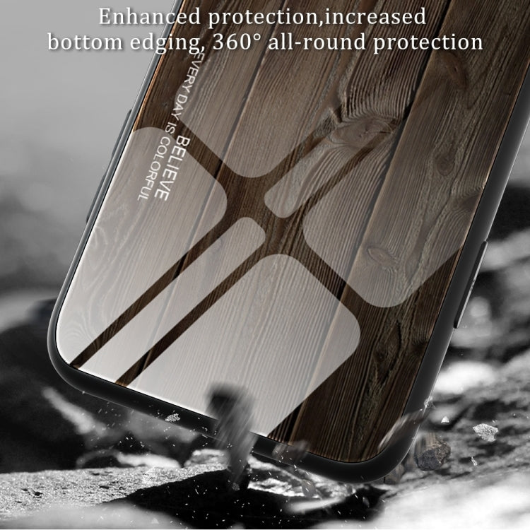 Wood Grain Glass TPU Phone Case, For Xiaomi Redmi Note 12 4G Global, For Xiaomi Redmi Note 12 Turbo