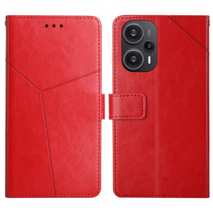 Y-shaped Pattern Flip Leather Phone Case