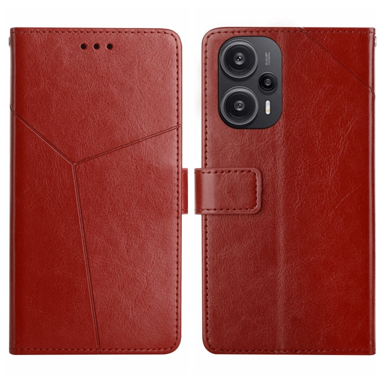 Y-shaped Pattern Flip Leather Phone Case