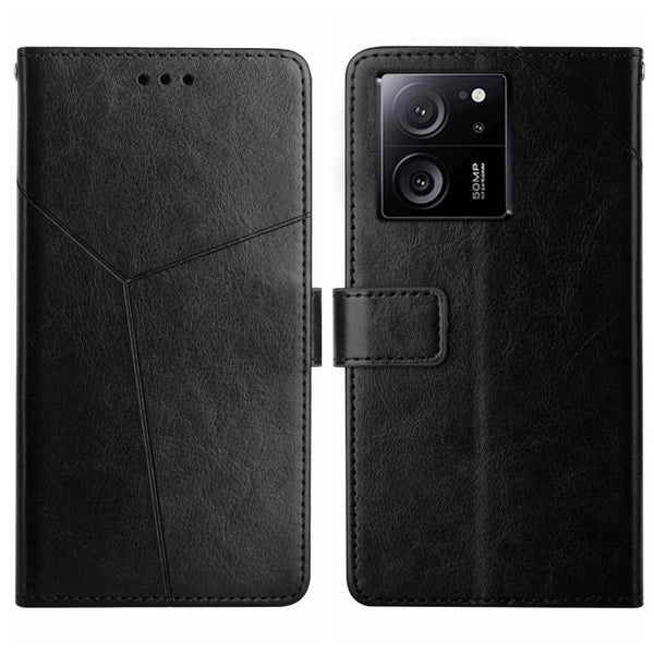 Y-shaped Pattern Flip Leather Phone Case