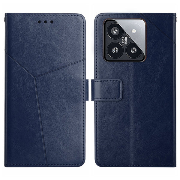 Y-shaped Pattern Flip Leather Phone Case
