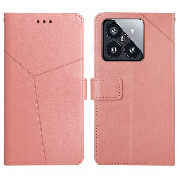 Y-shaped Pattern Flip Leather Phone Case