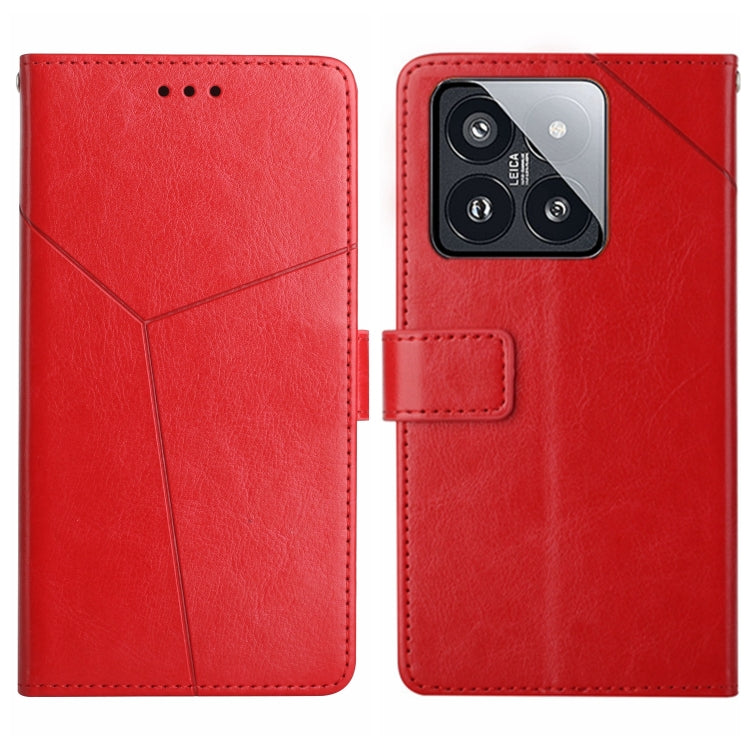 Y-shaped Pattern Flip Leather Phone Case