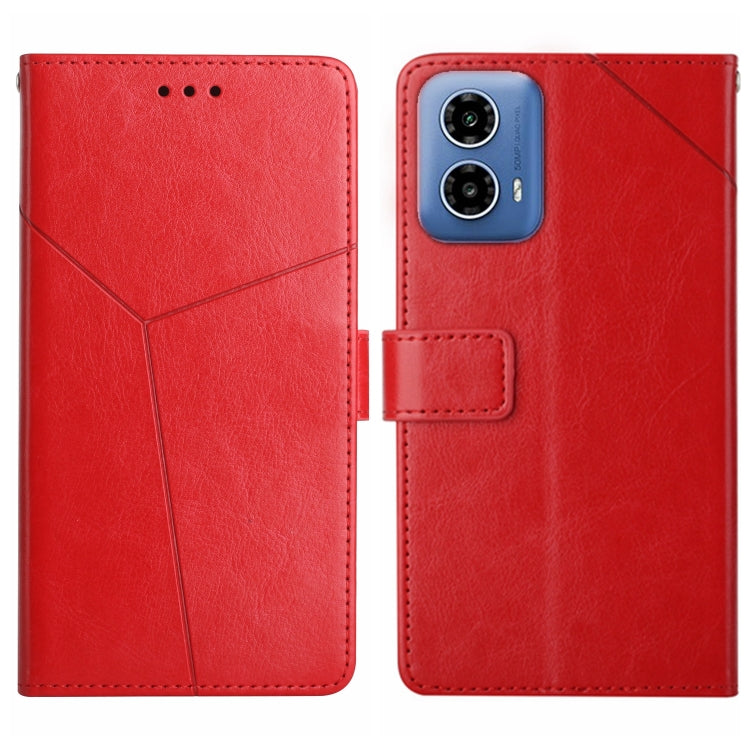 Y-shaped Pattern Flip Leather Phone Case