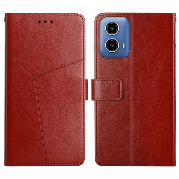 Y-shaped Pattern Flip Leather Phone Case