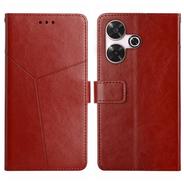 Y-shaped Pattern Flip Leather Phone Case