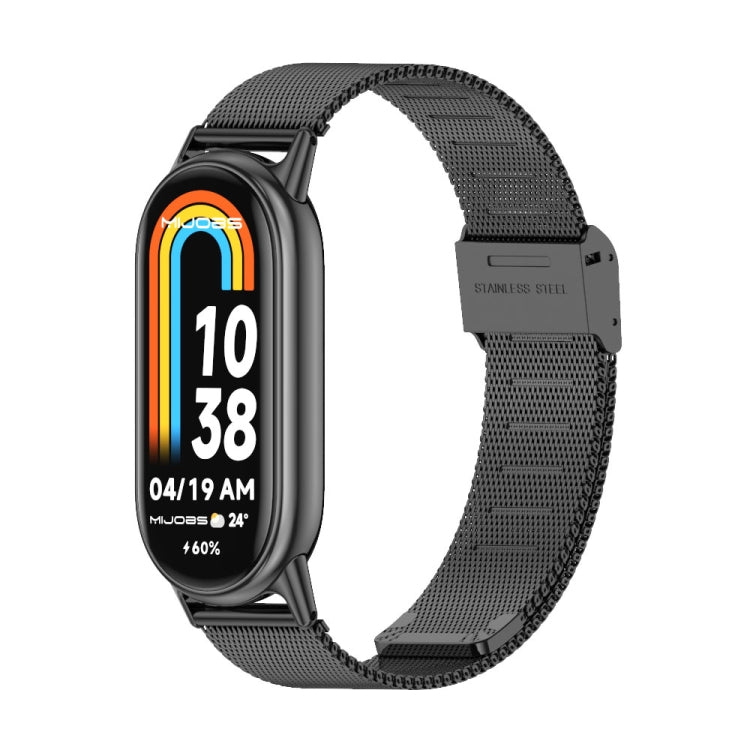 Mijobs Milan Buckle Metal Stainless Steel Watch Band, For Xiaomi Smart Band 10 / 9 / 8