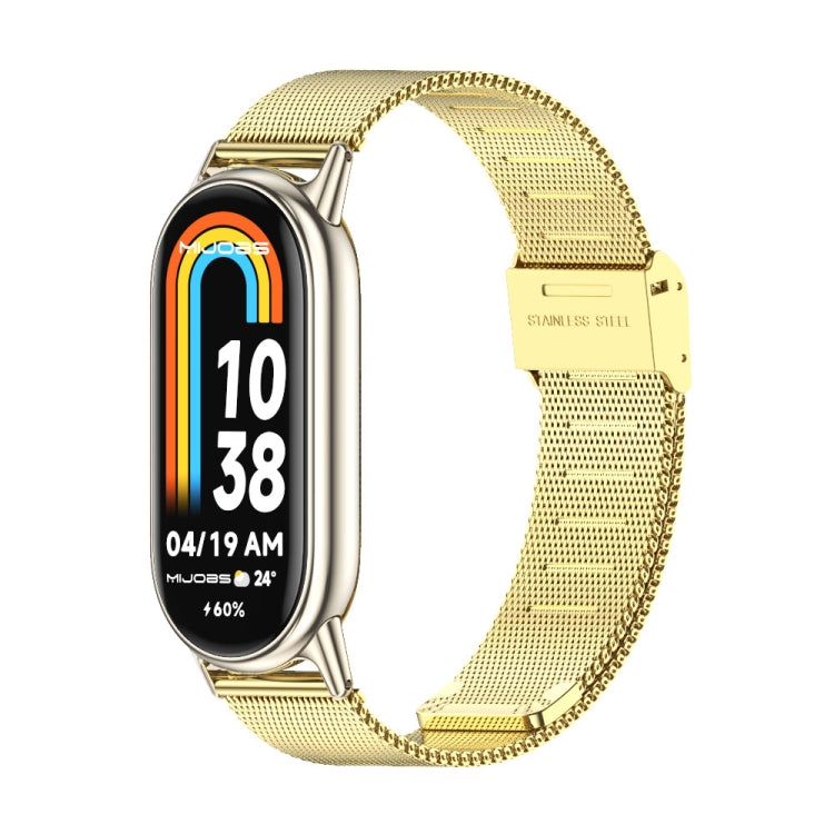 Mijobs Milan Buckle Metal Stainless Steel Watch Band, For Xiaomi Smart Band 10 / 9 / 8