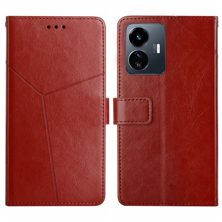 HT01 Y-shaped Pattern Flip Leather Phone Case