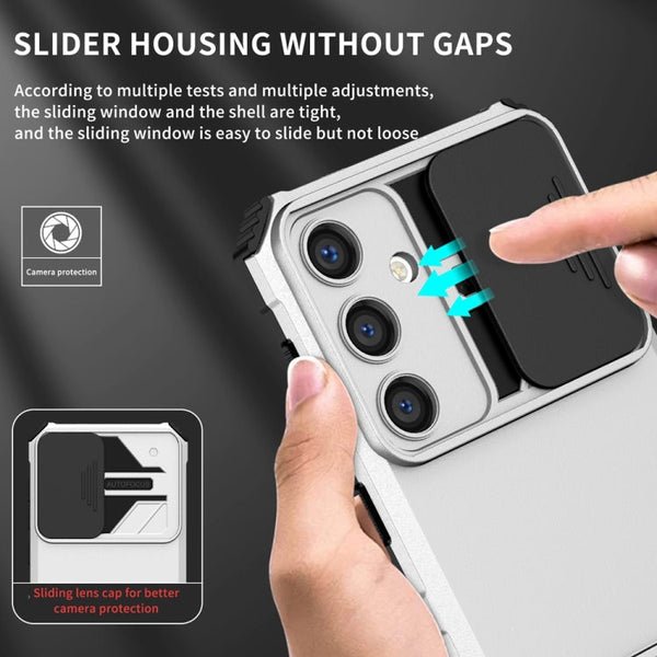 Stereoscopic Holder Sliding Camshield Phone Case