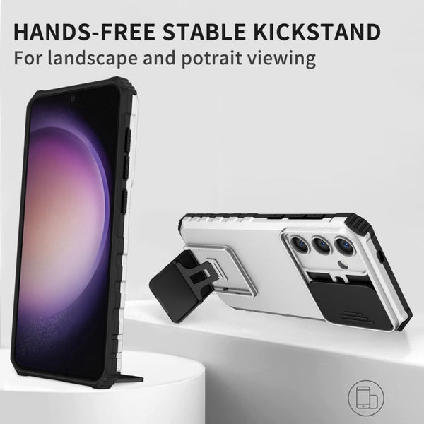 Stereoscopic Holder Sliding Camshield Phone Case