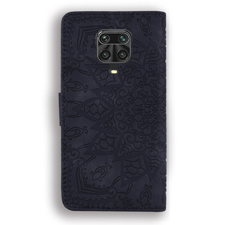Embossed Sunflower Pattern Horizontal Flip PU Leather Case with Holder & Card Slots & Wallet & Lanyard, For Xiaomi Redmi Note 9 Pro Max, For Xiaomi Mi CC9 Pro / Mi Note 10 / Mi Note 10 Pro, For Huawei Mate 30 Pro