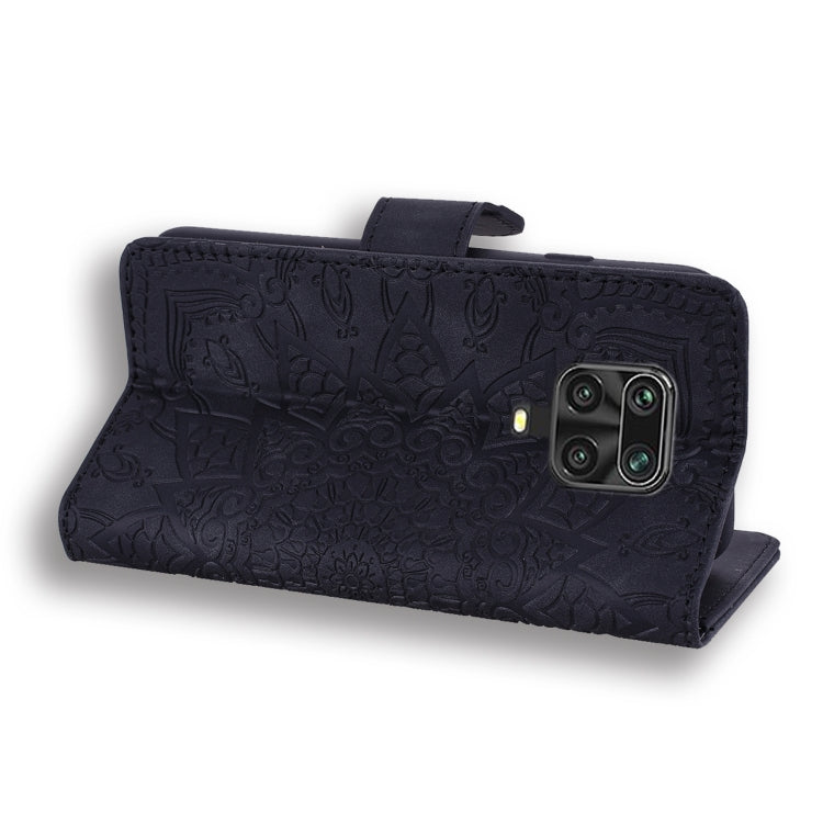 Embossed Sunflower Pattern Horizontal Flip PU Leather Case with Holder & Card Slots & Wallet & Lanyard, For Xiaomi Redmi Note 9 Pro Max, For Xiaomi Mi CC9 Pro / Mi Note 10 / Mi Note 10 Pro, For Huawei Mate 30 Pro