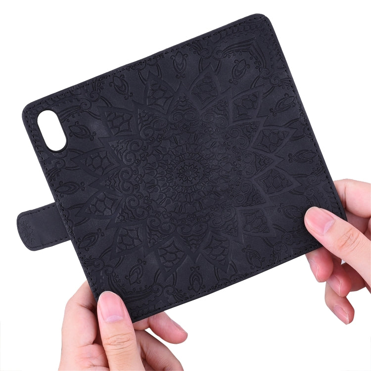 Embossed Sunflower Pattern Horizontal Flip PU Leather Case with Holder & Card Slots & Wallet & Lanyard, For Xiaomi Redmi Note 9 Pro Max, For Xiaomi Mi CC9 Pro / Mi Note 10 / Mi Note 10 Pro, For Huawei Mate 30 Pro