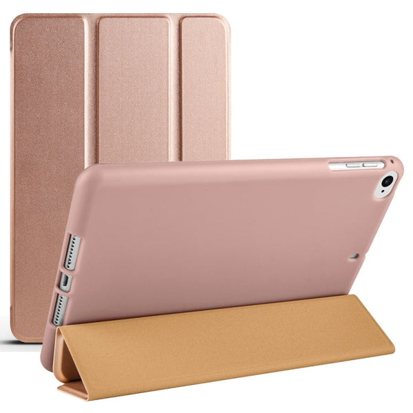 3-folding TPU Horizontal Flip Leather Tablet Case with Holder