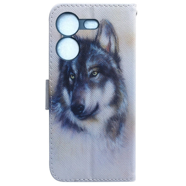 Coloured Drawing Flip Leather Phone Case